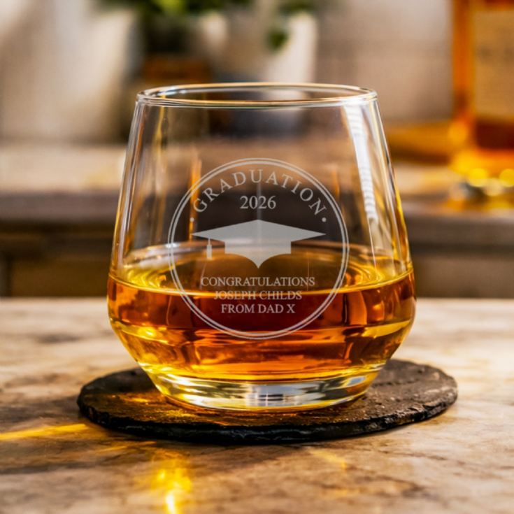 Personalised Graduation Whisky Tumbler product image