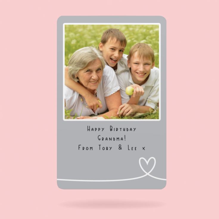 Personalised Romantic Metal Wallet Photo Card product image
