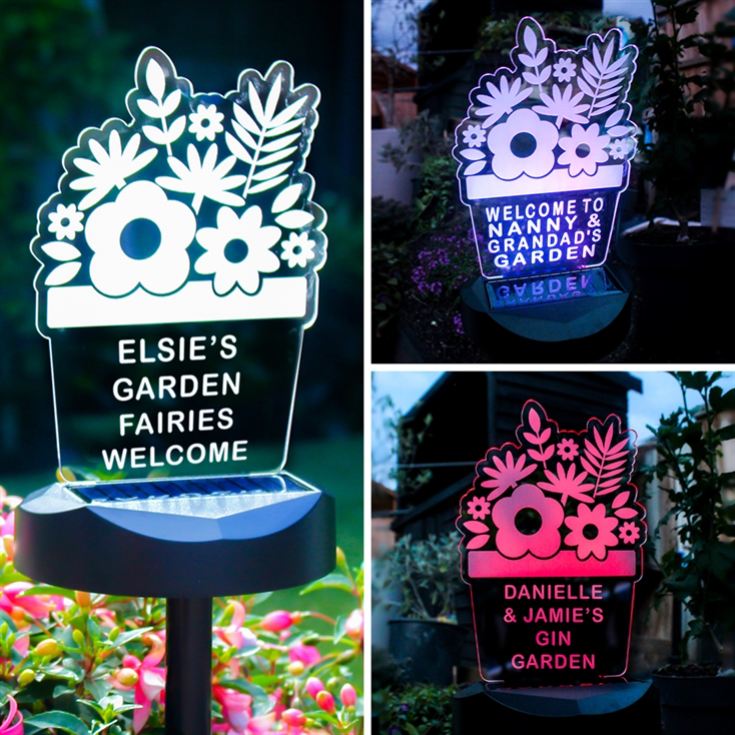 Personalised Outdoor Solar Lights product image