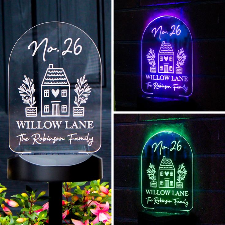 Personalised Outdoor Solar Lights product image