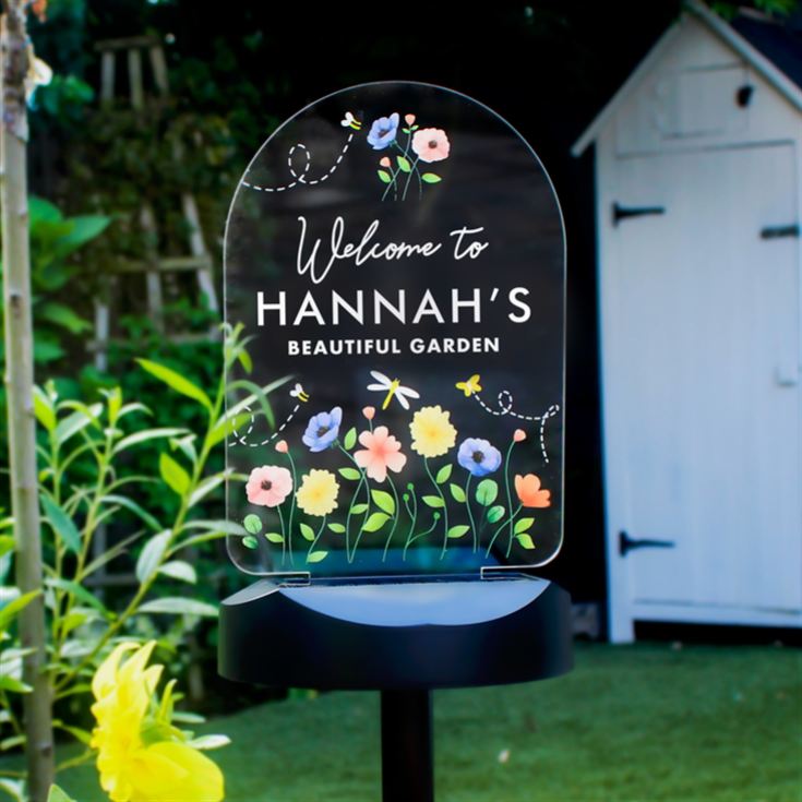 Personalised Outdoor Solar Lights product image