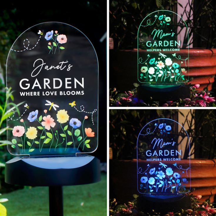 Personalised Outdoor Solar Lights product image