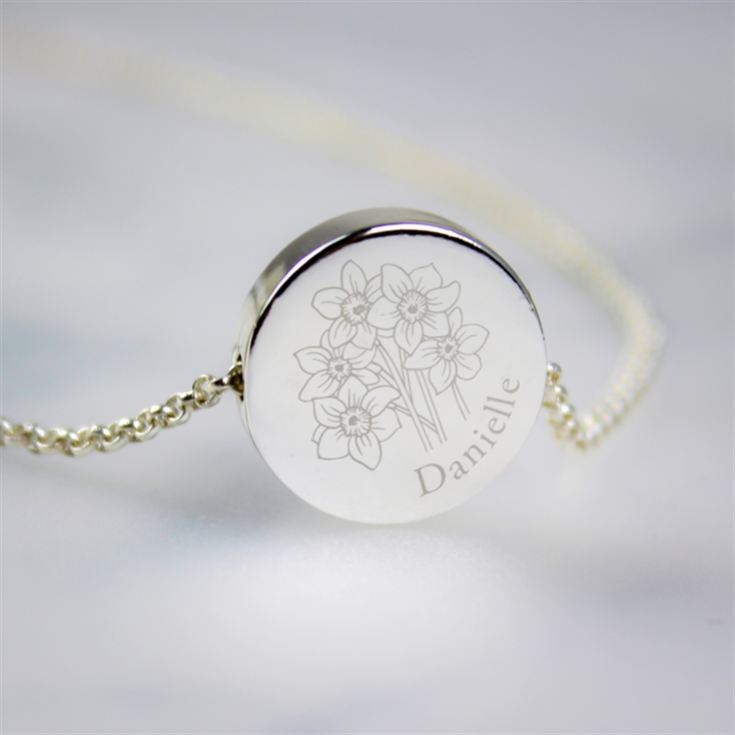 Personalised Birth Flower Boxed Necklaces product image