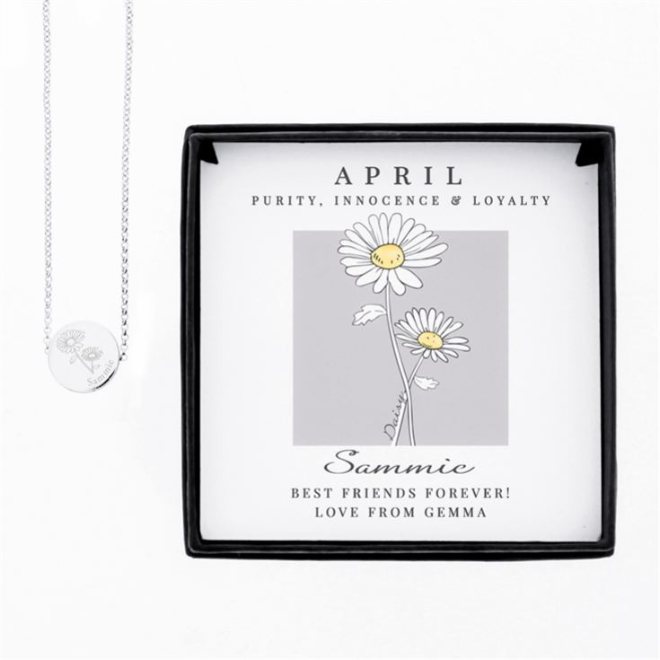 Personalised Birth Flower Boxed Necklaces product image