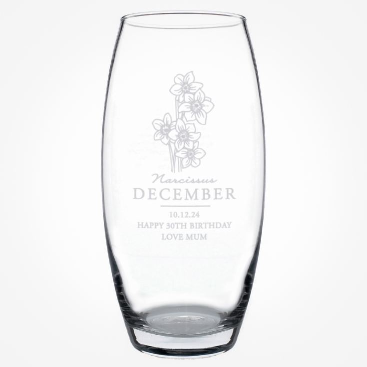 Personalised Birth Flower Bullet Vases product image