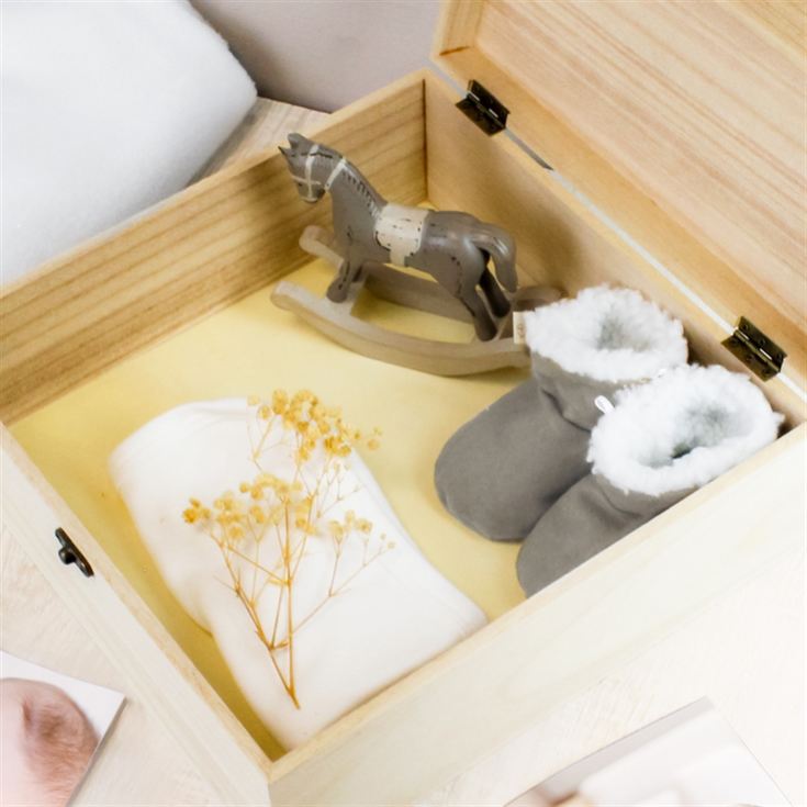 Personalised Safari Animals Large Wooden Keepsake Box product image