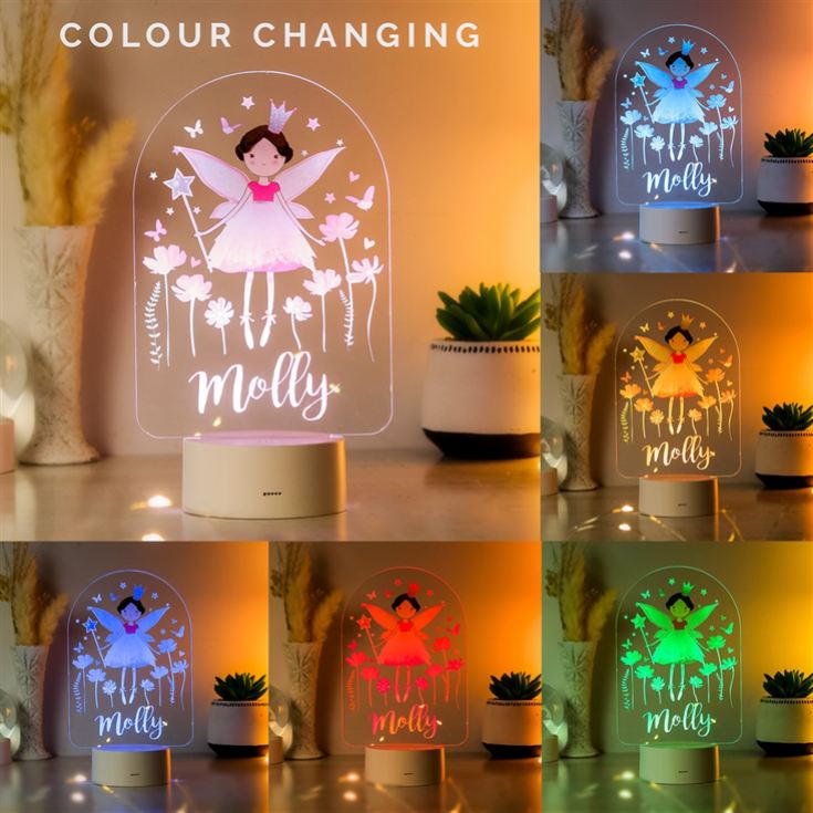 Personalised Fairy Princess LED Colour Changing Light product image