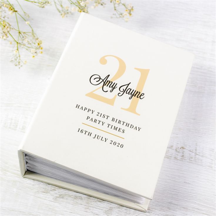 Personalised 21st Birthday 6x4 Photo Album with Sleeves product image