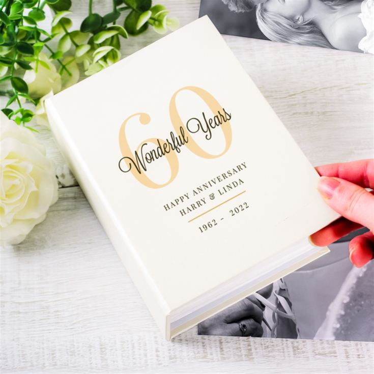 Personalised 60th Birthday 6x4 Photo Album with Sleeves product image
