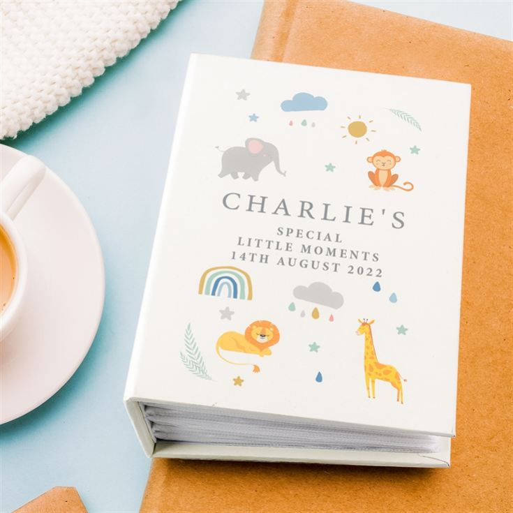 Personalised Safari Animals 6x4 Photo Album with Sleeves product image