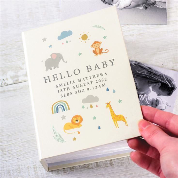 Personalised Safari Animals 6x4 Photo Album with Sleeves product image