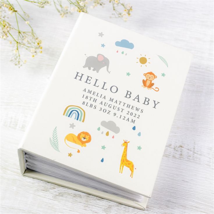 Personalised Safari Animals 6x4 Photo Album with Sleeves product image