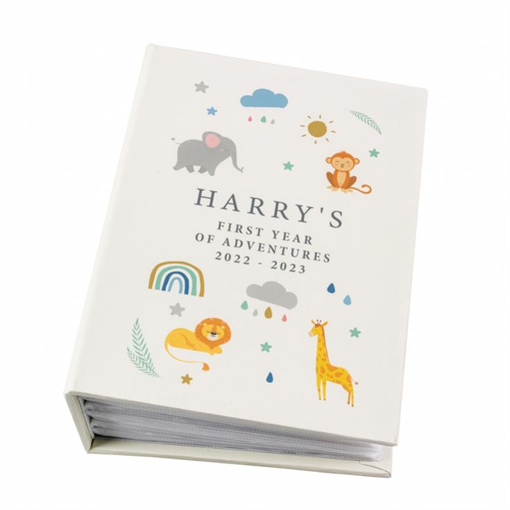 Personalised Safari Animals 6x4 Photo Album with Sleeves product image