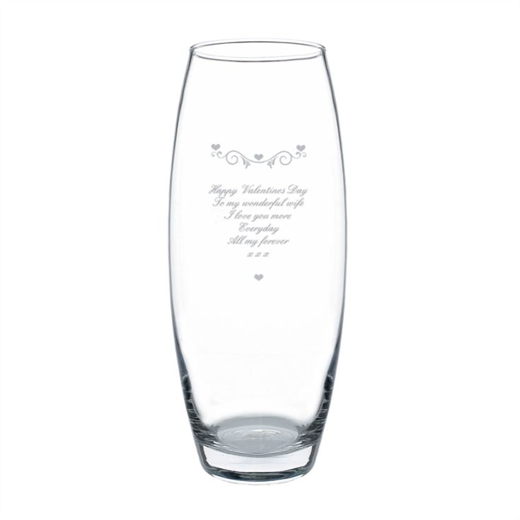 Personalised Hearts & Swirls Bullet Vase product image