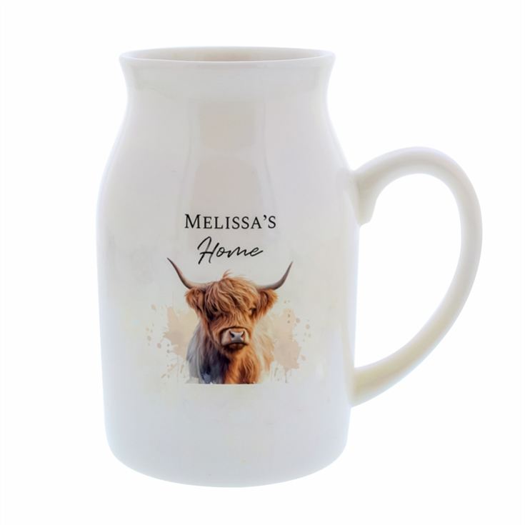 Personalised Highland Cow Flower Jug product image