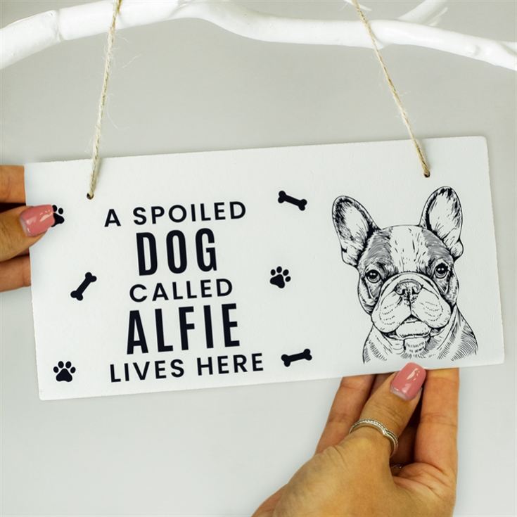 Personalised Dog Breed Wooden Sign product image