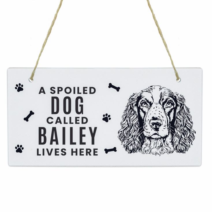 Personalised Dog Breed Wooden Sign product image