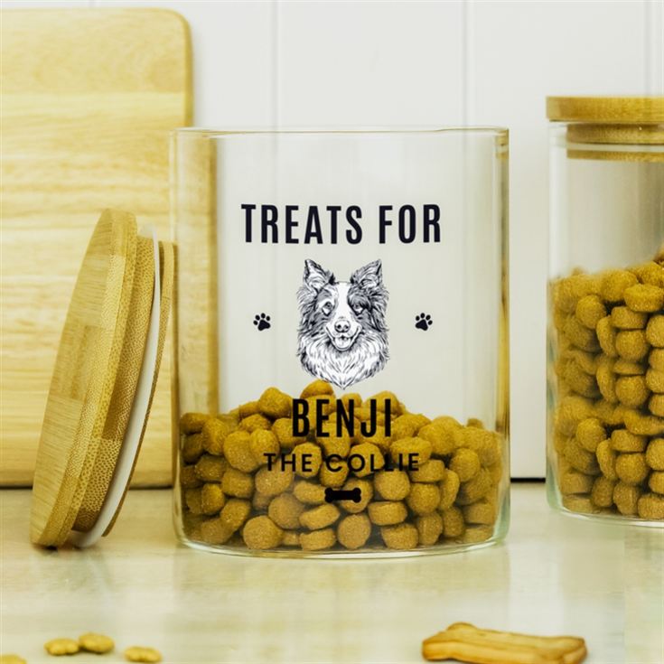 Personalised Dog Breed Glass Treat Jar product image