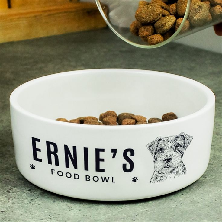 Personalised Dog Breed Feeding Bowl product image