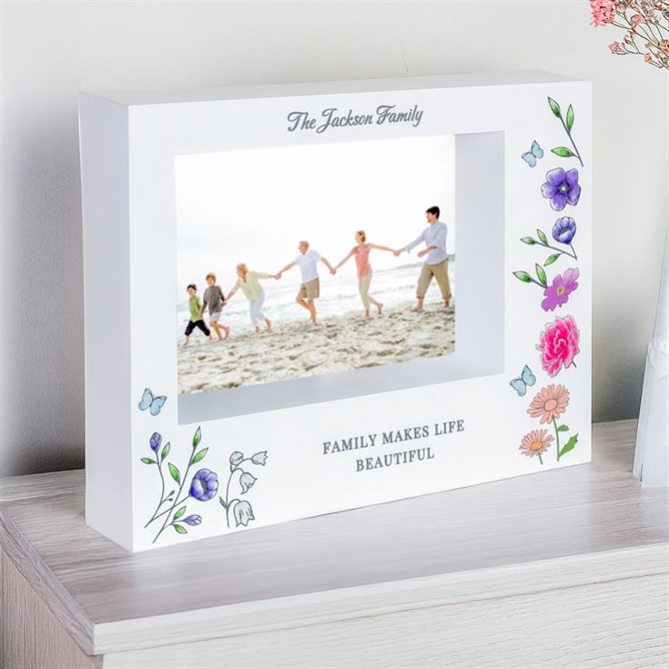 Personalised Wild Flowers Box Photo Frame product image