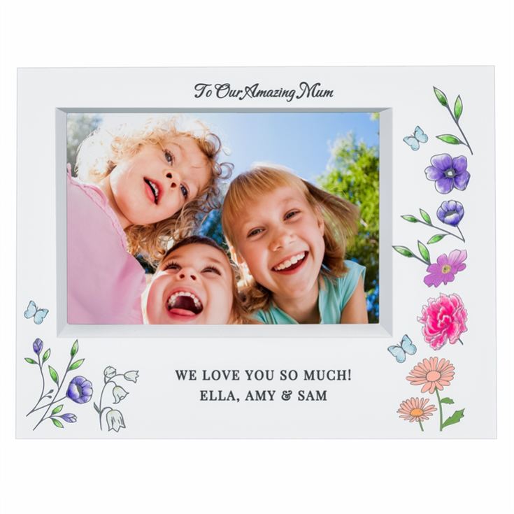Personalised Wild Flowers Box Photo Frame product image