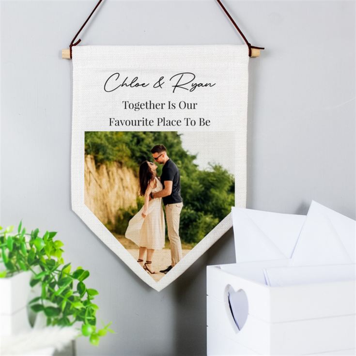 Personalised Photo Upload Banner Wall Art product image