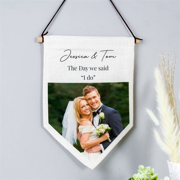 Personalised Photo Upload Banner Wall Art product image