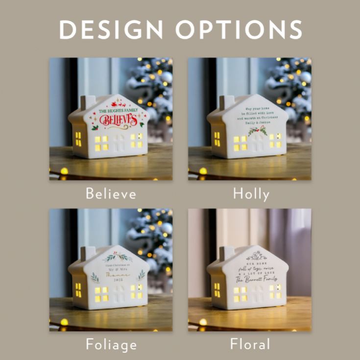 Personalised Christmas LED Houses product image