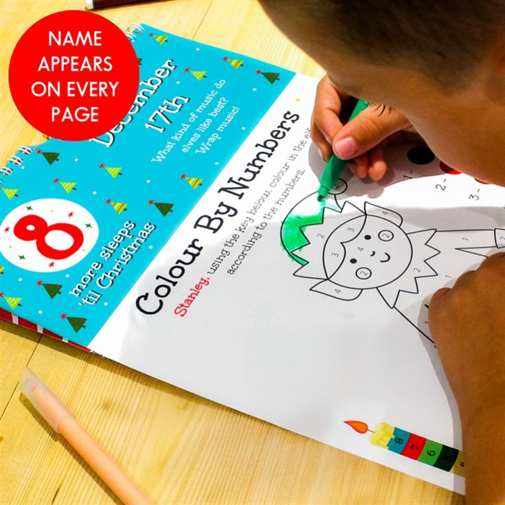 Personalised 24 Sleeps Christmas Activity Advent Calendar product image