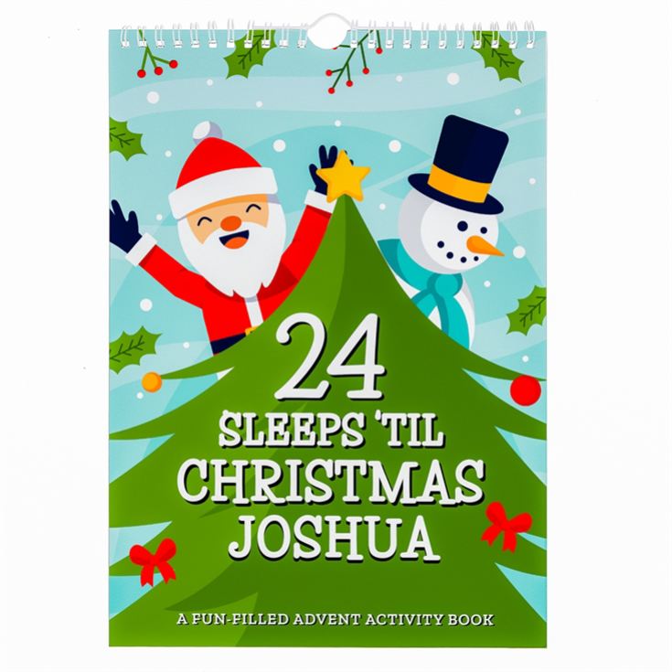 Personalised 24 Sleeps Christmas Activity Advent Calendar product image