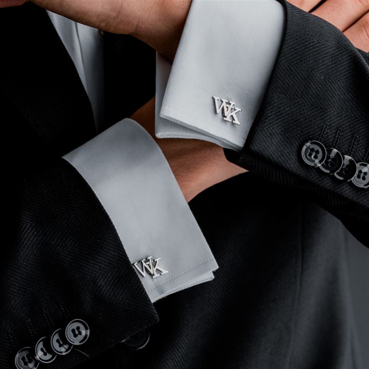 Personalised Sterling Silver Initial Cufflinks product image