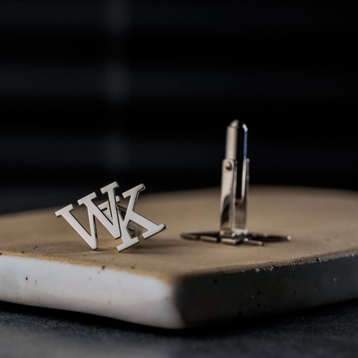 Personalised Sterling Silver Initial Cufflinks product image