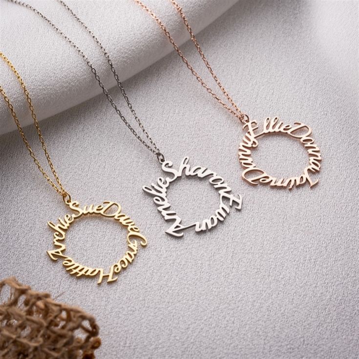 Personalised Circle Family Name Necklace product image