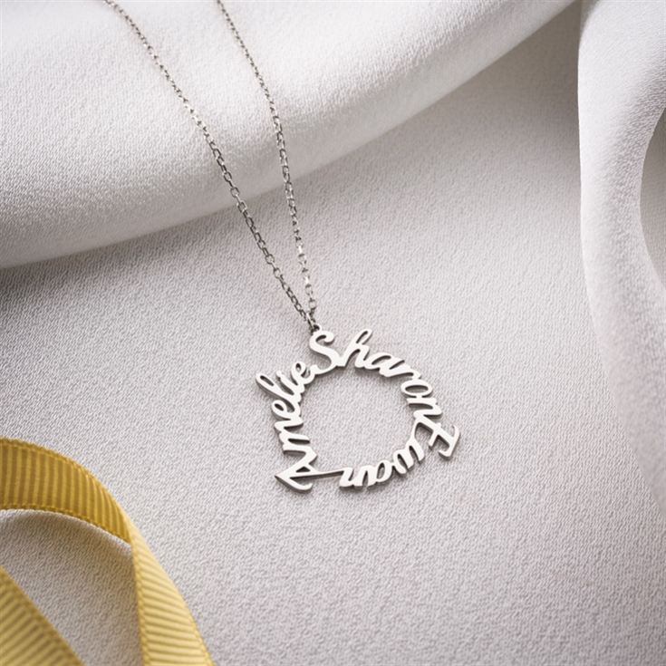Personalised Circle Family Name Necklace product image