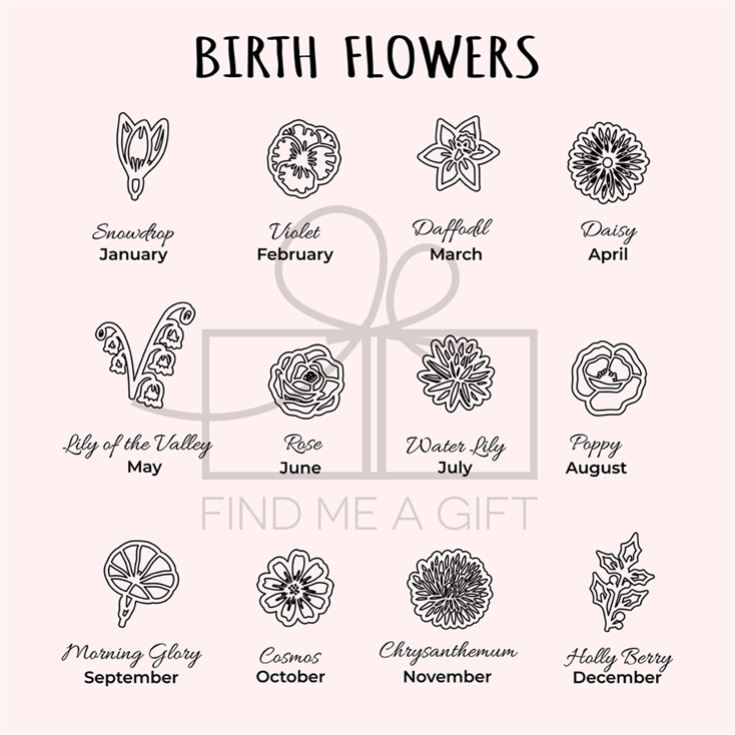 Personalised Birth Flower Family Link Necklace product image