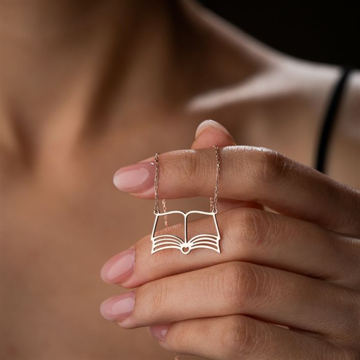 Open Book Necklace product image