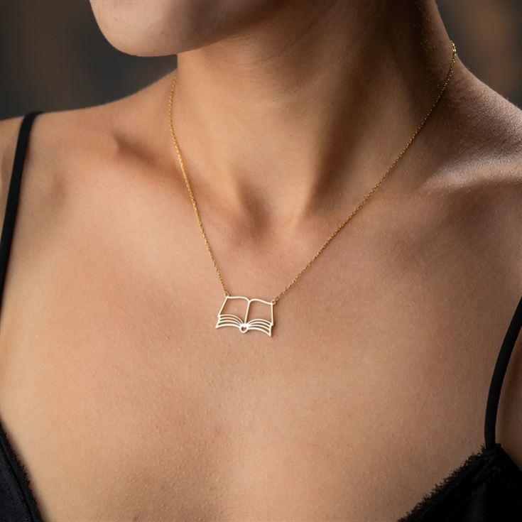 Open Book Necklace product image