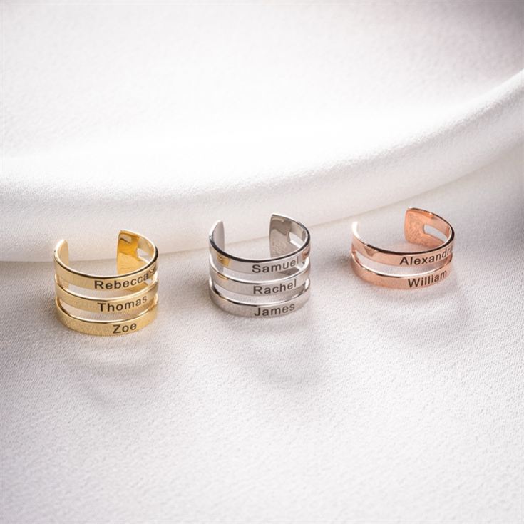 Personalised Family Names Ring product image