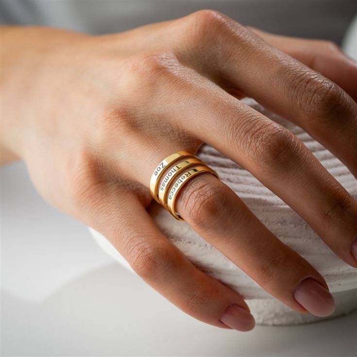 Personalised Family Names Ring product image