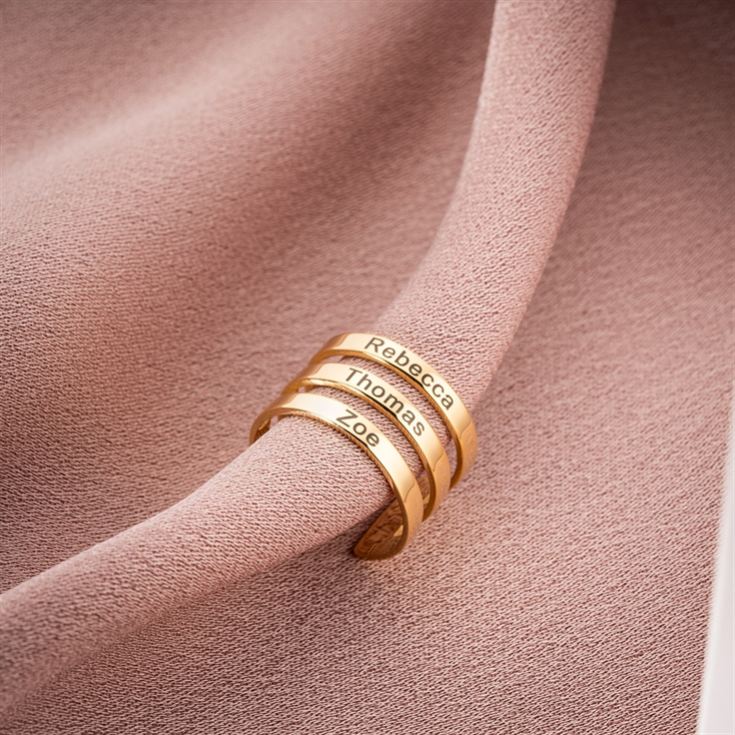 Personalised Family Names Ring product image