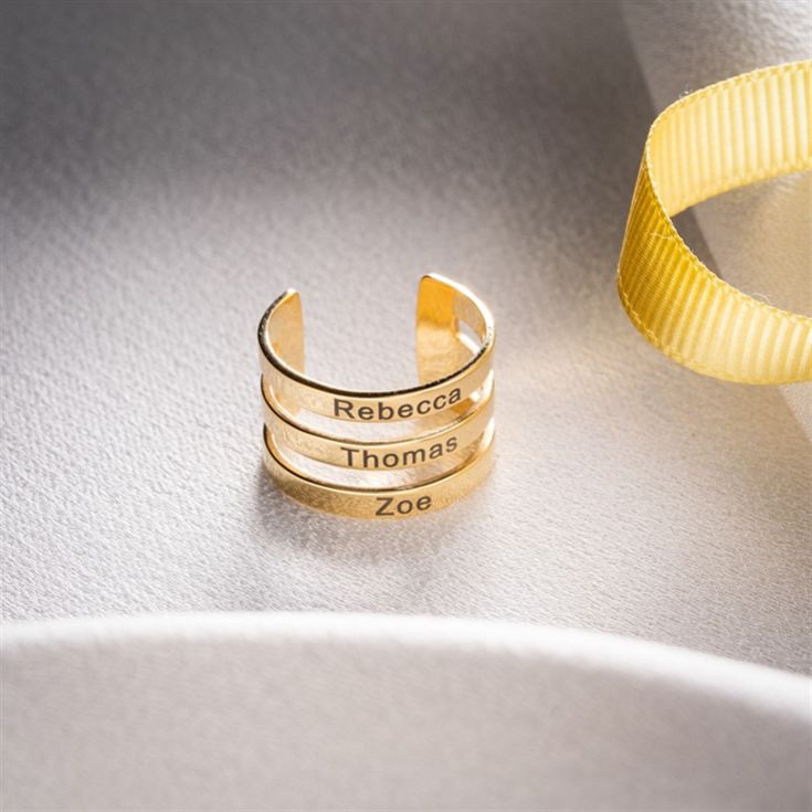 Personalised Family Names Ring product image
