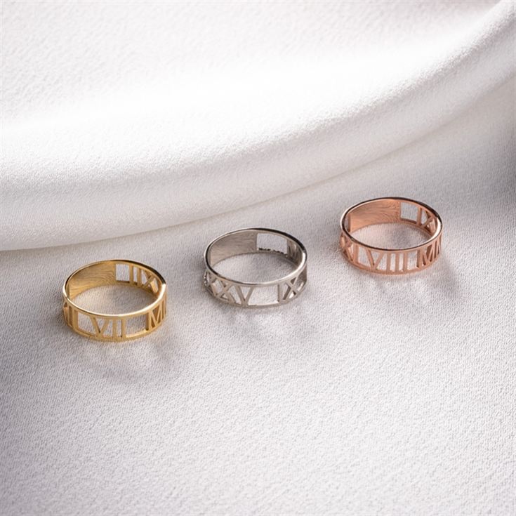 Personalised Roman Numeral Ring product image