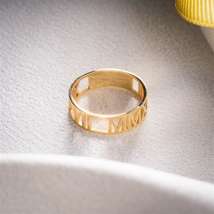 Personalised Roman Numeral Ring product image