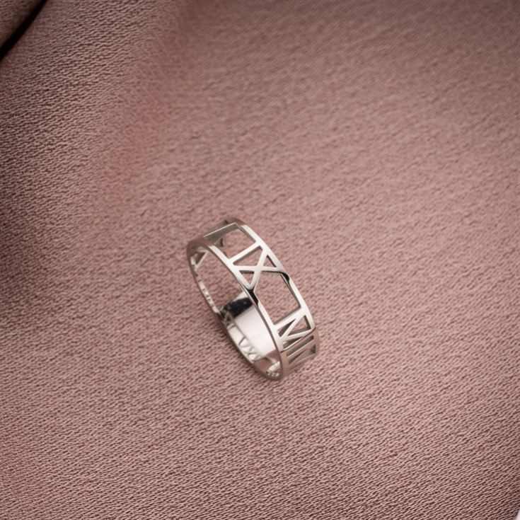 Personalised Roman Numeral Ring product image