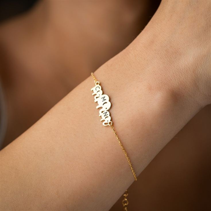 Personalised Mama & Kids Elephant Bracelet with Initials product image