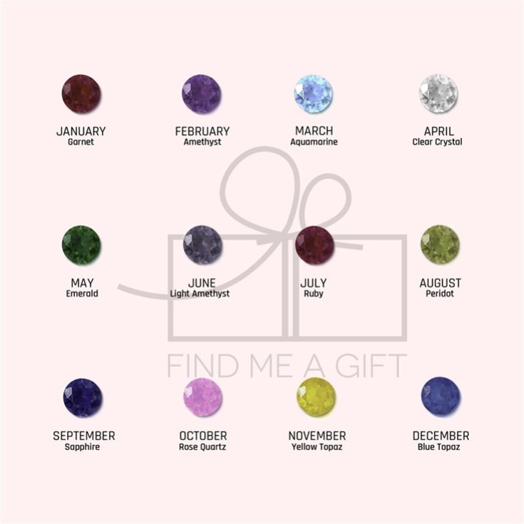 Personalised Birthstone Bracelet with Initial Charms product image