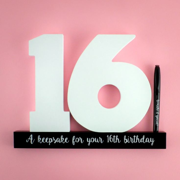 16th Birthday Signature Number product image