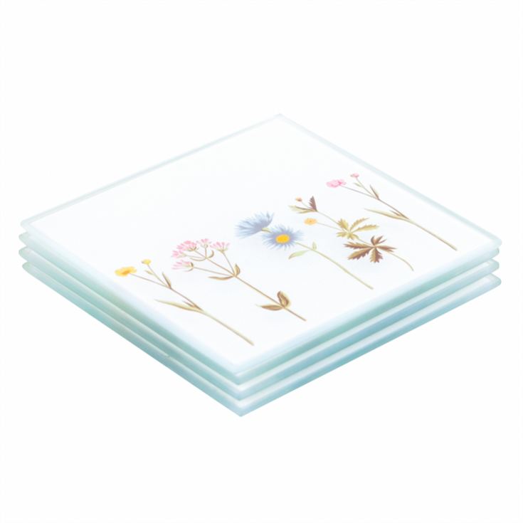 Floral Glass Coaster Set product image