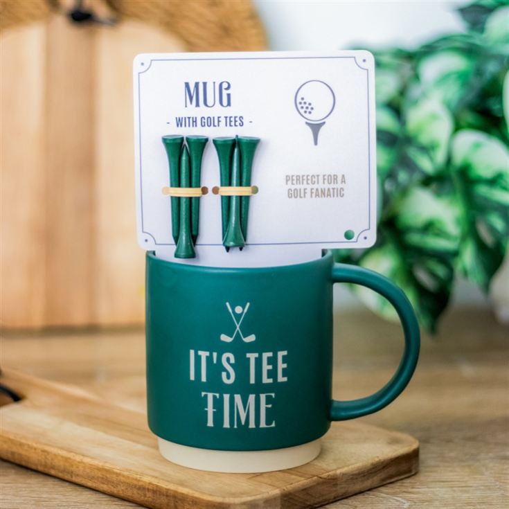 It's Tee Time Mug with Golf Tees product image