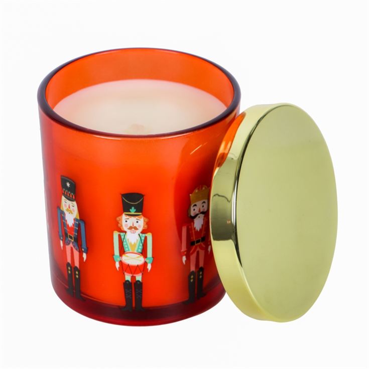 Nutcracker Festive Spice Scented Glass Candle product image
